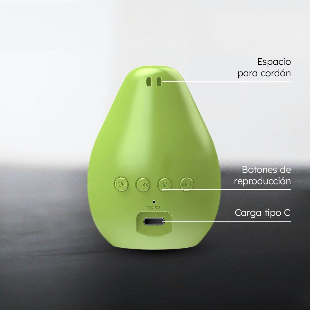 Mini Parlante " Palta Verde " Batería Bluetooth Inalámbrico