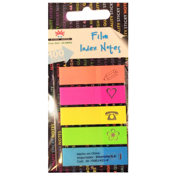 Señaladores de Pagina Coxi "Simbolos" Flúo 6062 (De Polipropileno)