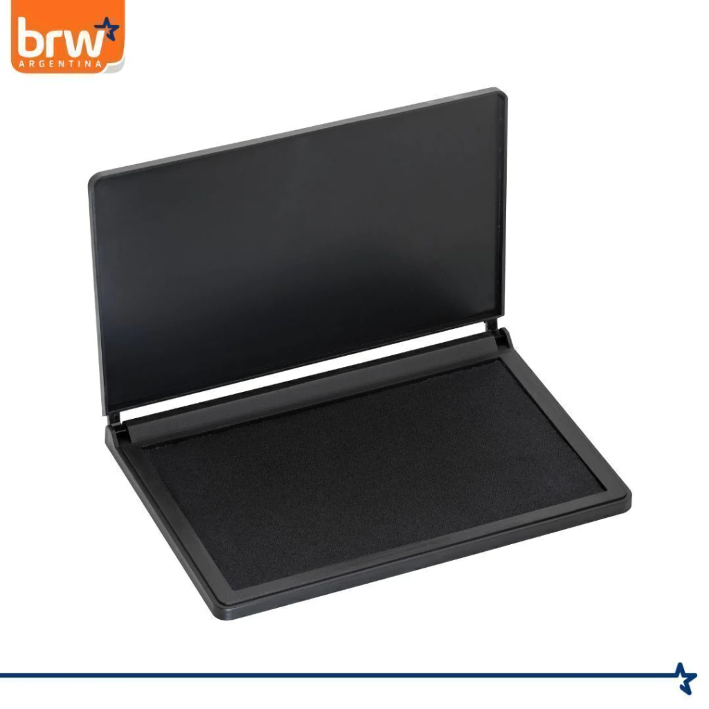 Almohadilla de PLASTIC0 BRW ** CON TINTA NEGRA **  para Sellos N° 4 (Extra Grande)