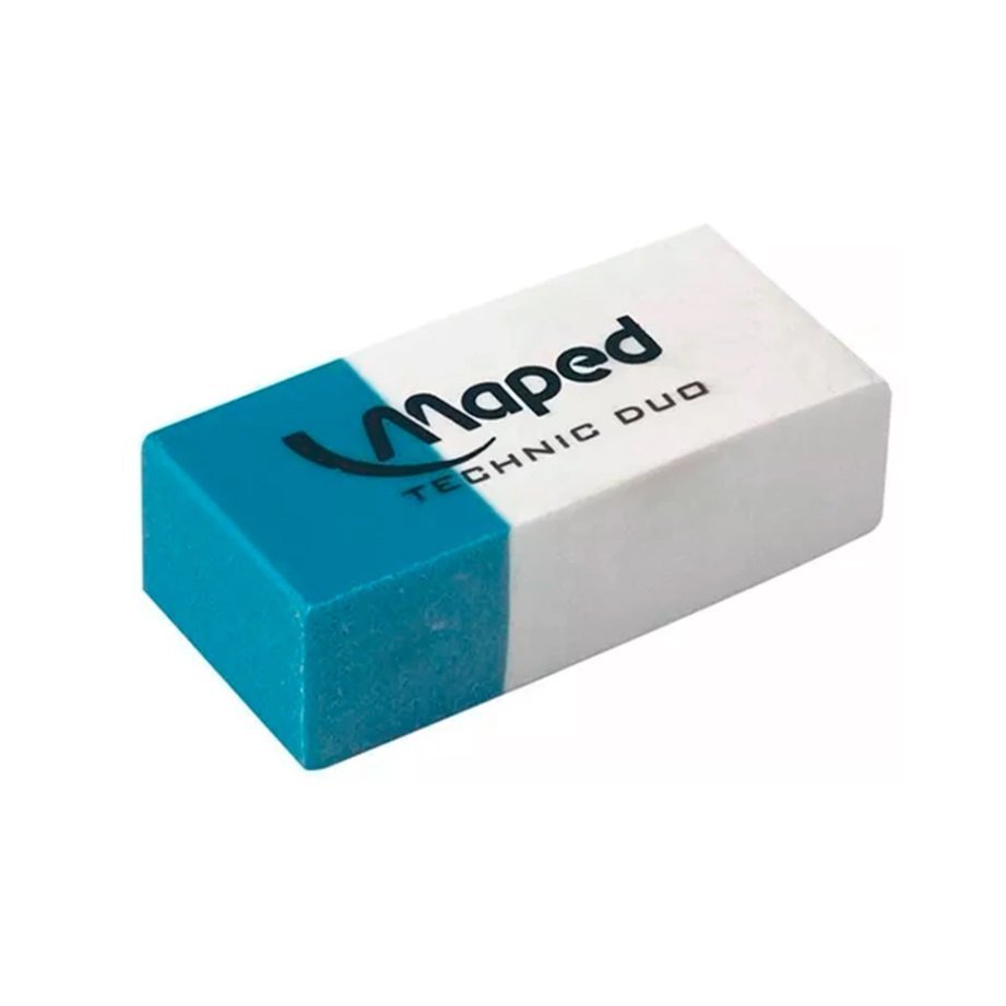 Goma de Borrar Maped Technic P/ Lapiz - Tinta (Para Dibujo) DUO