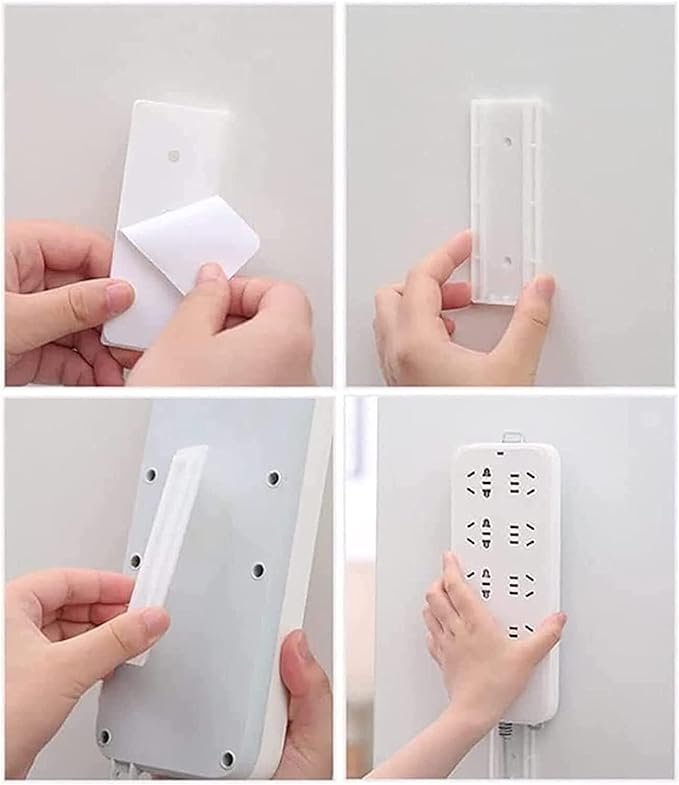 Soportes de Pared Autoadhesivo Multiusos (Zapatilla / Control Remoto)