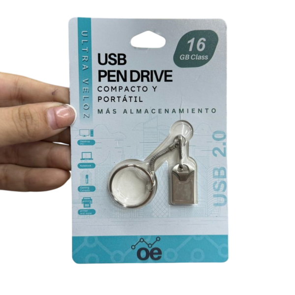 Pendrive OE 16 GB 2.0 METAL LLAVERO