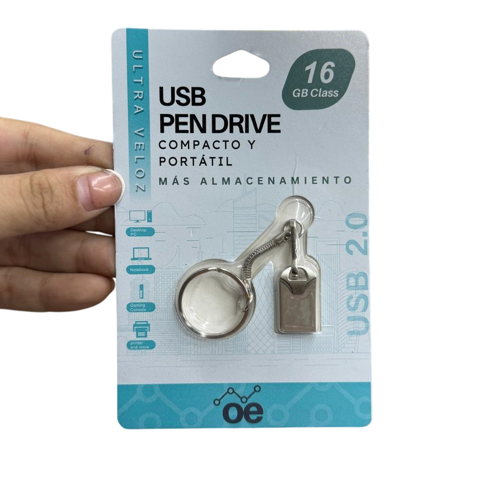 Pendrive OE 16 GB 2.0 METAL LLAVERO