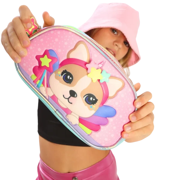 CARTUCHERAS *PERRITOS SIMONES* CRESKO GRANDE 1 CIERRE MUSHI