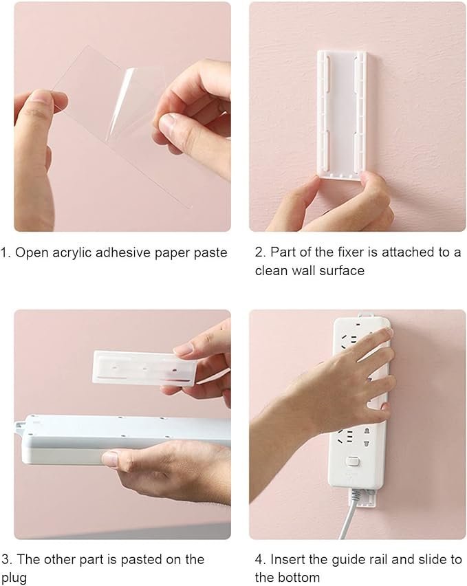 Soportes de Pared Autoadhesivo Multiusos (Zapatilla / Control Remoto)