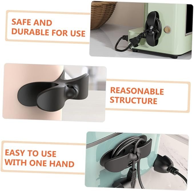 Organizadores de Cables de Electrodomesticos Adhesivo