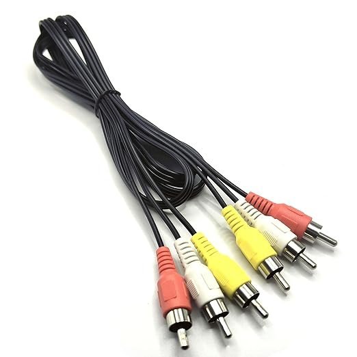Cable 3.5 RCA a 3.5 RCA (Audio y Video)