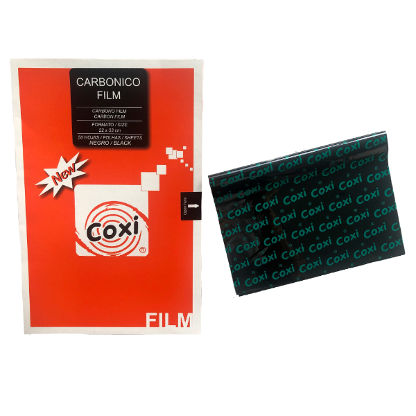 Papel Carbonico COXI * NEGRO * X CAJA 50 UNIDADES Tamaño Oficio