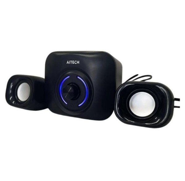 Parlantes USB " AITECH GAME 2.1 SUBWOOFER " para PC 500w + 300w