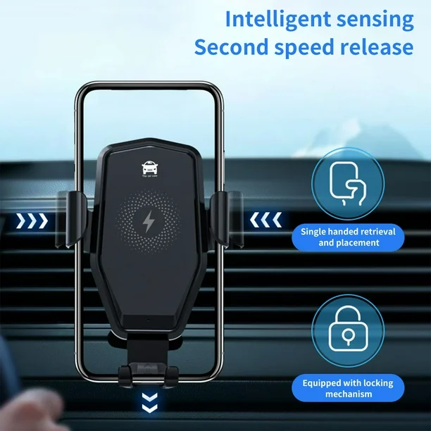 SOPORTES PARA CELULAR " CON CARGA INALAMBRICA " PARA VEHICULOS (2 TIPOS DE AGARRE)