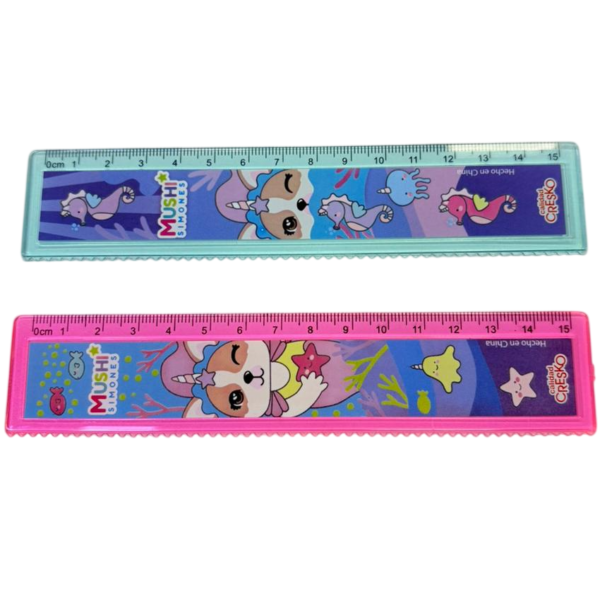 Regla Rígida * PERRITOS SIMONES * 15 cm x Unidad CRESKO
