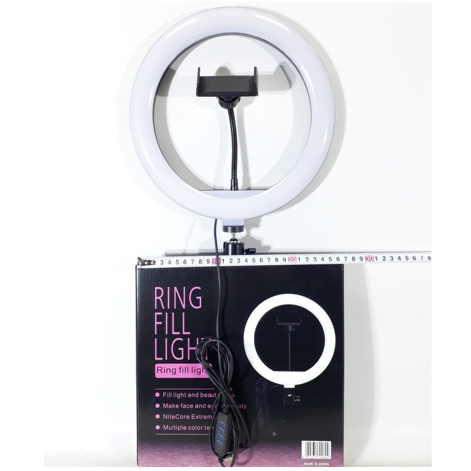 Aros de Luz Led 26 CM 10" Blanco (3 Intensidades variables)  (NO INCLUYE TRIPODE)