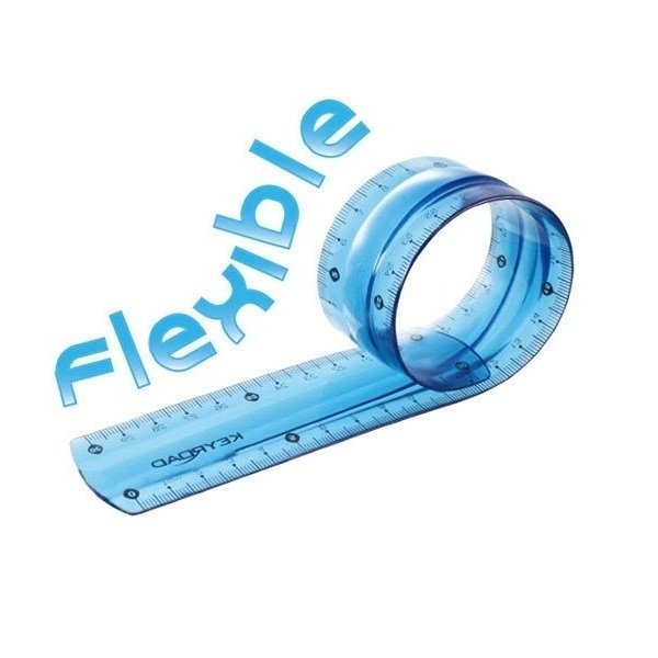 Regla FLEXIBLE 15 cm x Unidad