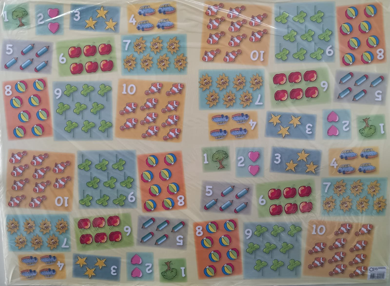 CARTULINA CON DISEÑOS "NUMEROS" FANTASIA