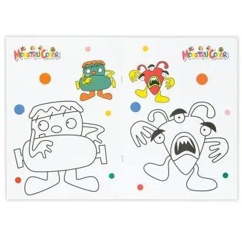 LIBRITOS PARA COLOREAR * MONSTROUICOLOR * MONSTROUITOS (Grande)