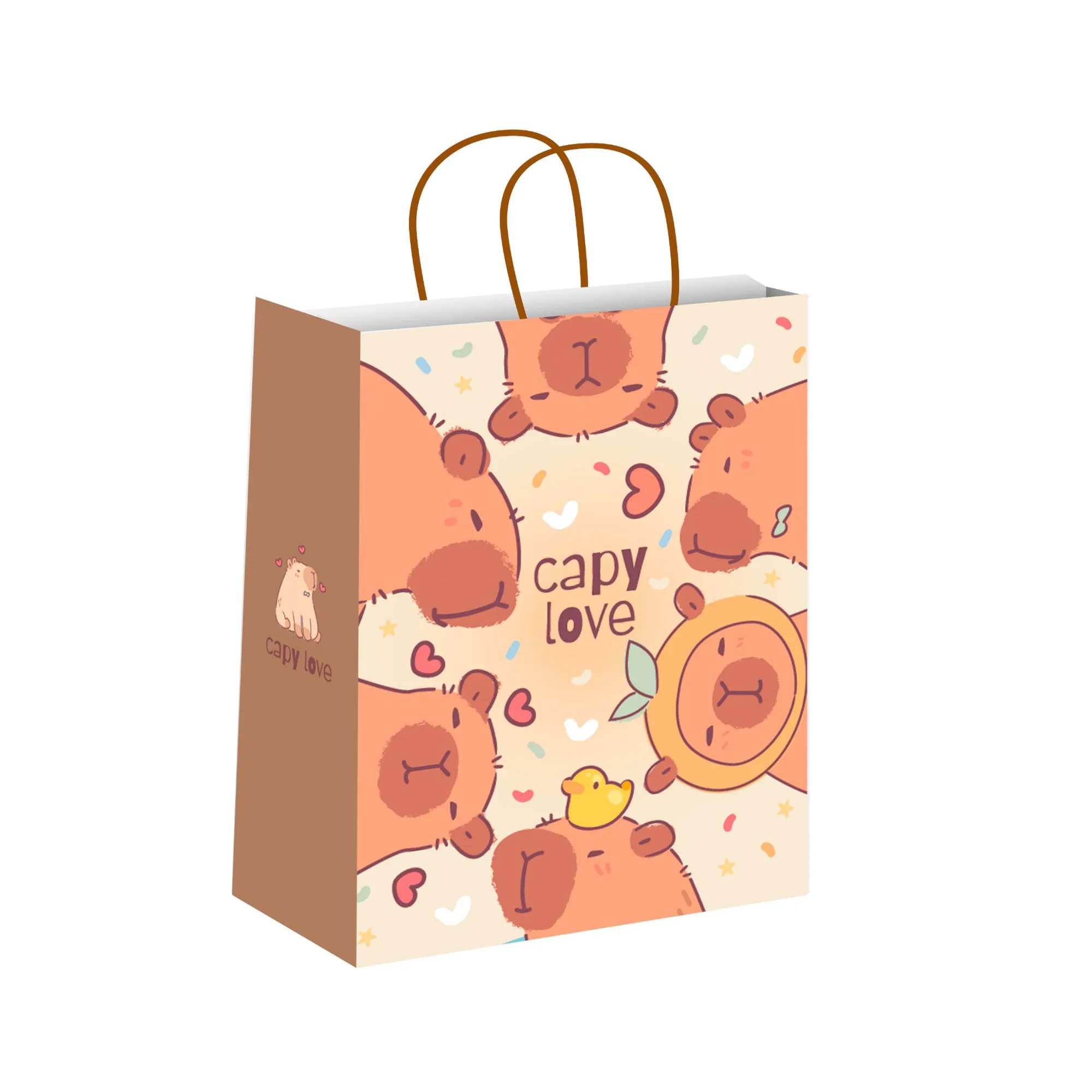 BOLSAS DE REGALO " CAPY LOVE " Tamaño 18 x 20