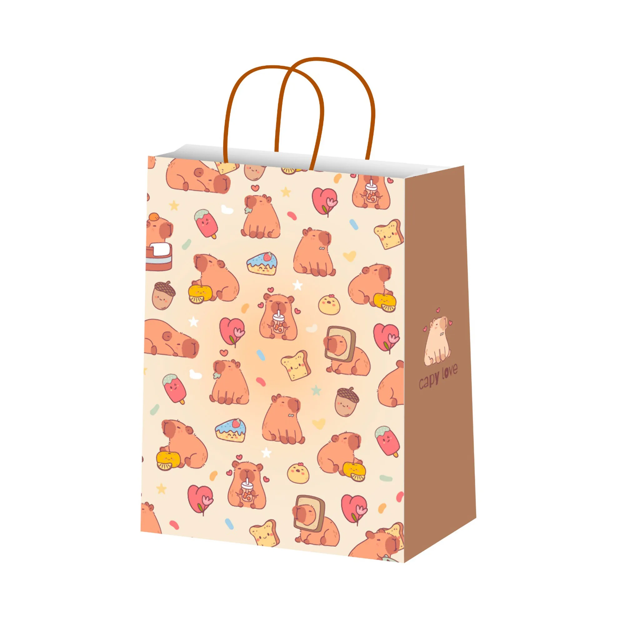 BOLSAS DE REGALO " CAPY LOVE " Tamaño 18 x 20