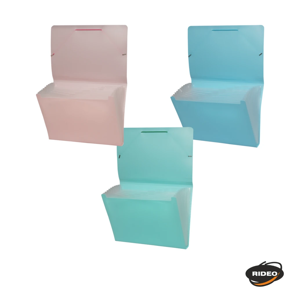 Clasificador RIDEO 13 divisiones TAMAÑO A4 // Celeste Pastel //