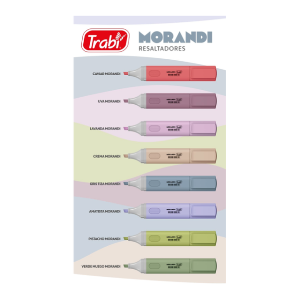 Caja Resaltadores Trabi * MORANDI (N° 3) x 8 * Chatos
