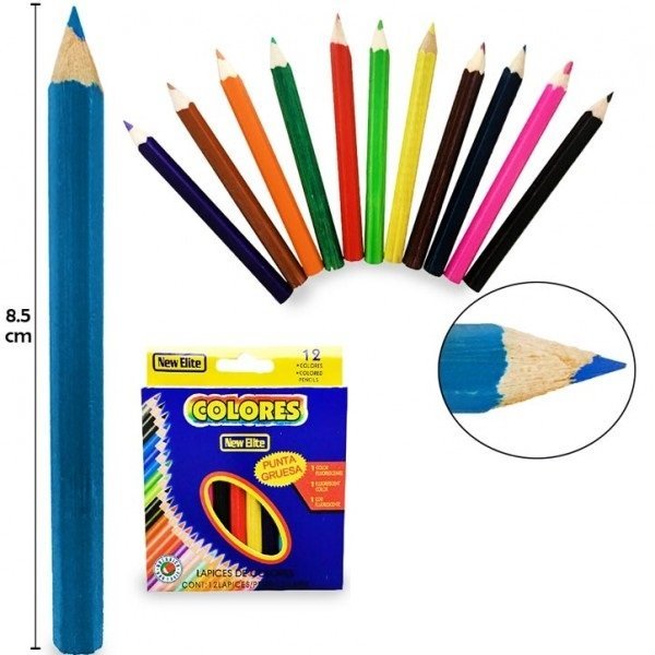 Lapices ECONOMICOS "New Elite" x 12 Cortos