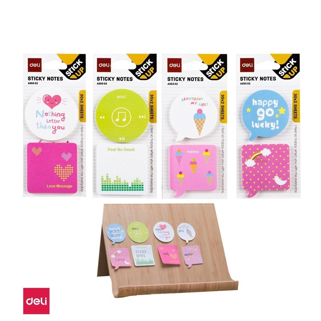 Notas Adhesivas Deli x 2 unidades **Good Ideas** Tematicas