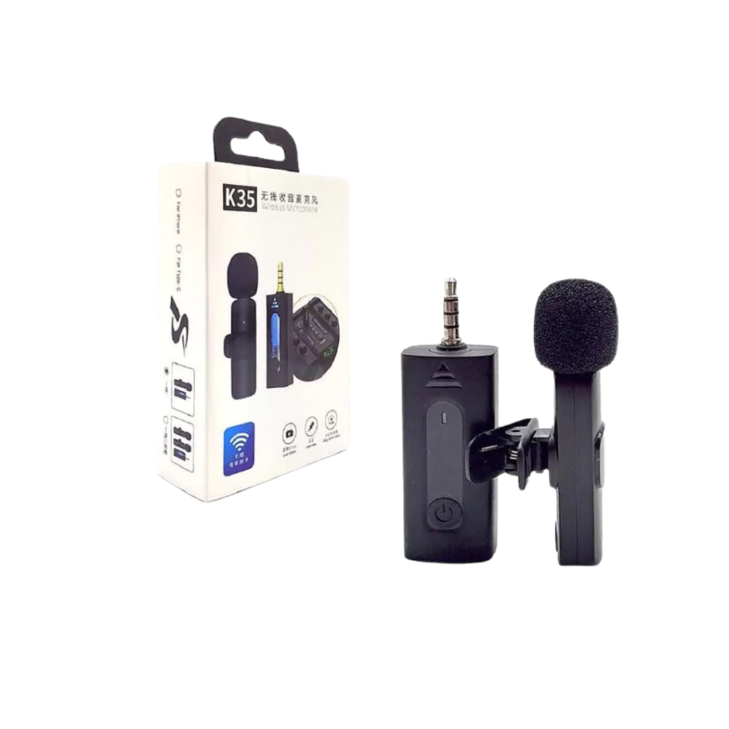 Micrófono corbatero "K35" Con Entrada 3.5mm (Entrada Auxiliar)