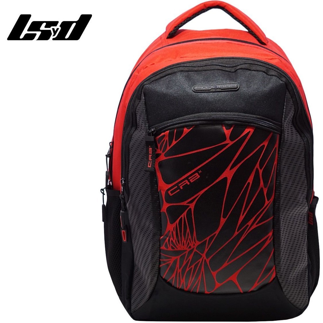 Mochila Porta Notebook "CARBONO" 18" Reforzada Grande (Excelente Calidad) Multi compartimiento CRBx
