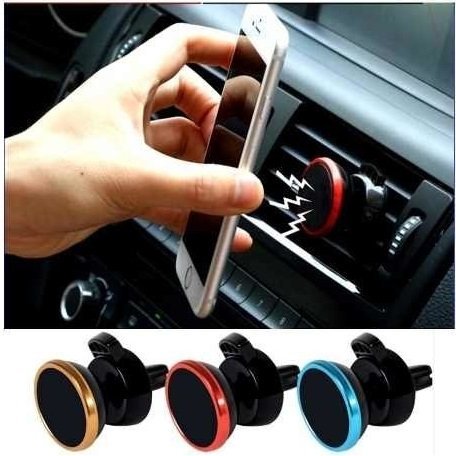 SOPORTES PARA CELULAR " CON IMAN PARA REJILLA DE VENTILACION " IMANTADO C/ ADHESIVO AIRE - PARA VEHICULOS -