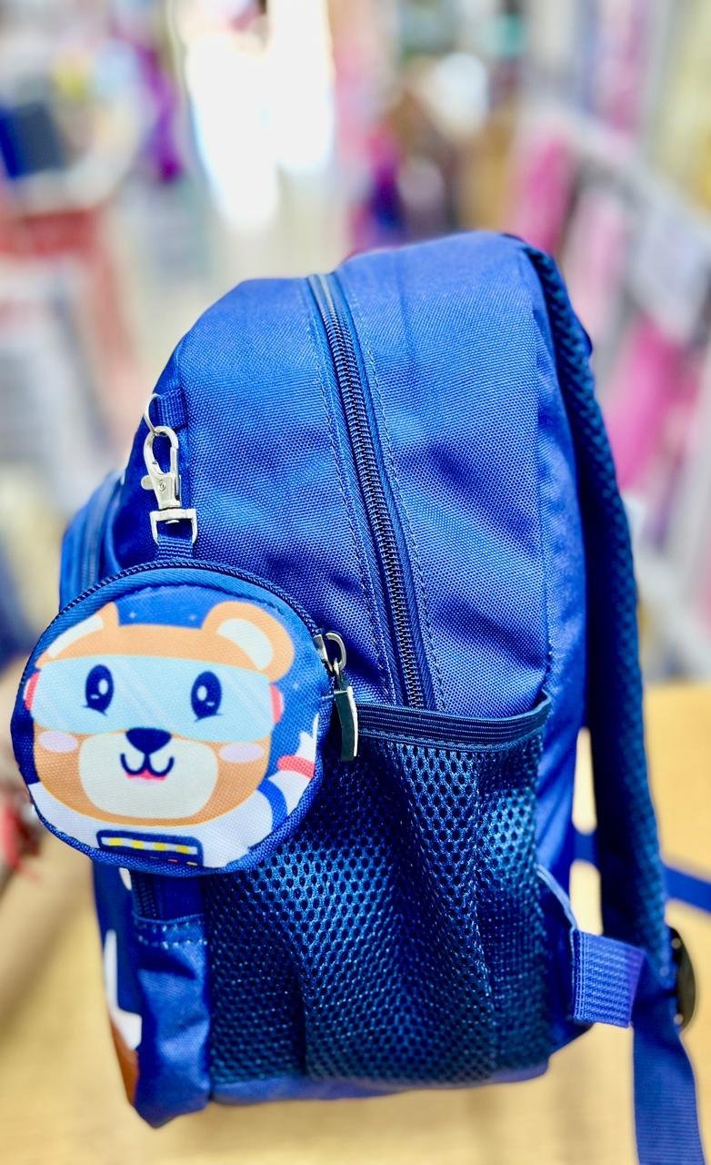 Mochilas " AZUL C/ ESTRELLAS " 13 pulgadas REFORZADA + Monederito