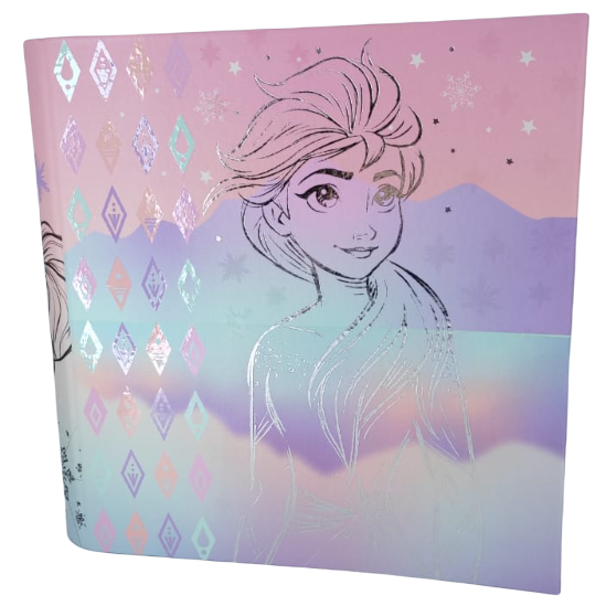 Carpetas 3 anillos PPR " Frozen II Modelo 2 " PASTEL