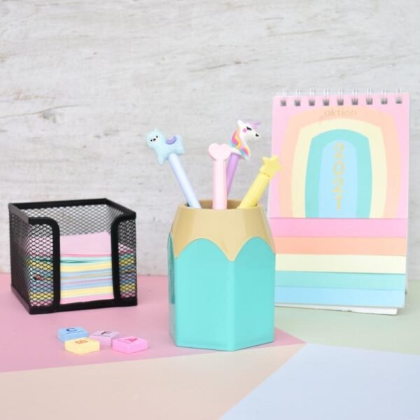 PortaLapiz Pastel - TURQUESA PASTEL - con forma de " Lapiz "