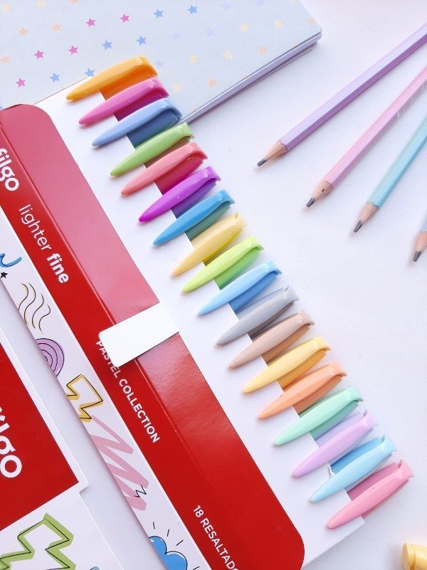 MEGA CAJA Resaltadores Pasteles FILGO x 18