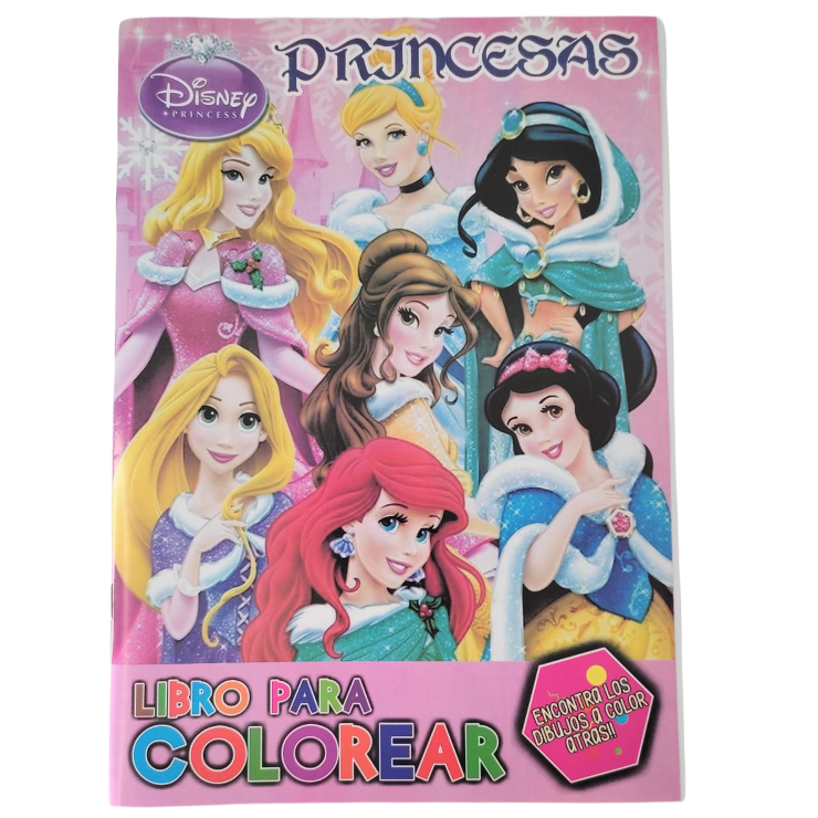 LIBRITOS PARA COLOREAR "PRINCESAS DISNEY"