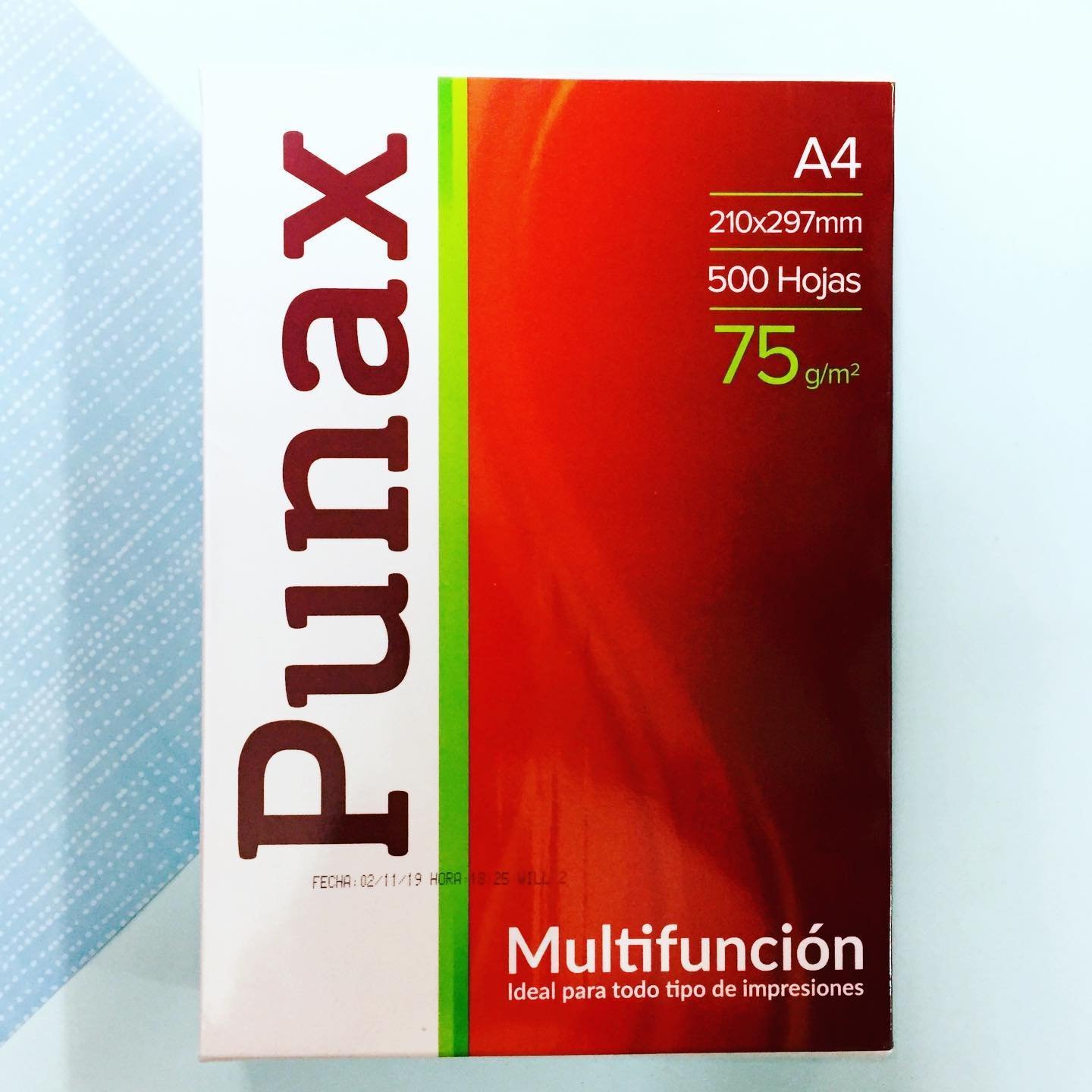 Resma de Papel " Punax " A4 75 Gr * PRECIO DE CAJA X 10 UNIDADES * (Precio Efectivo / Transferencia Bancaria)