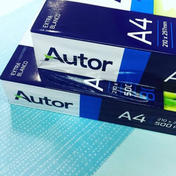 Resma de Papel " Autor " A4 80 Gr * PRECIO DE CAJA X 10 UNIDADES * (Precio Efectivo / Transferencia Bancaria)
