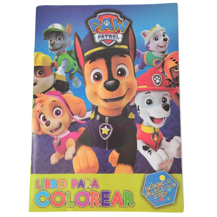 LIBRITOS PARA COLOREAR "PAW PATROL"