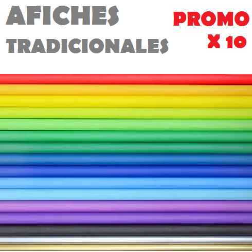 .||OFERTA EFECTIVO / TRANSFERENCIA|| PROMO PAPEL AFICHE * COLORES * x 10 unidades