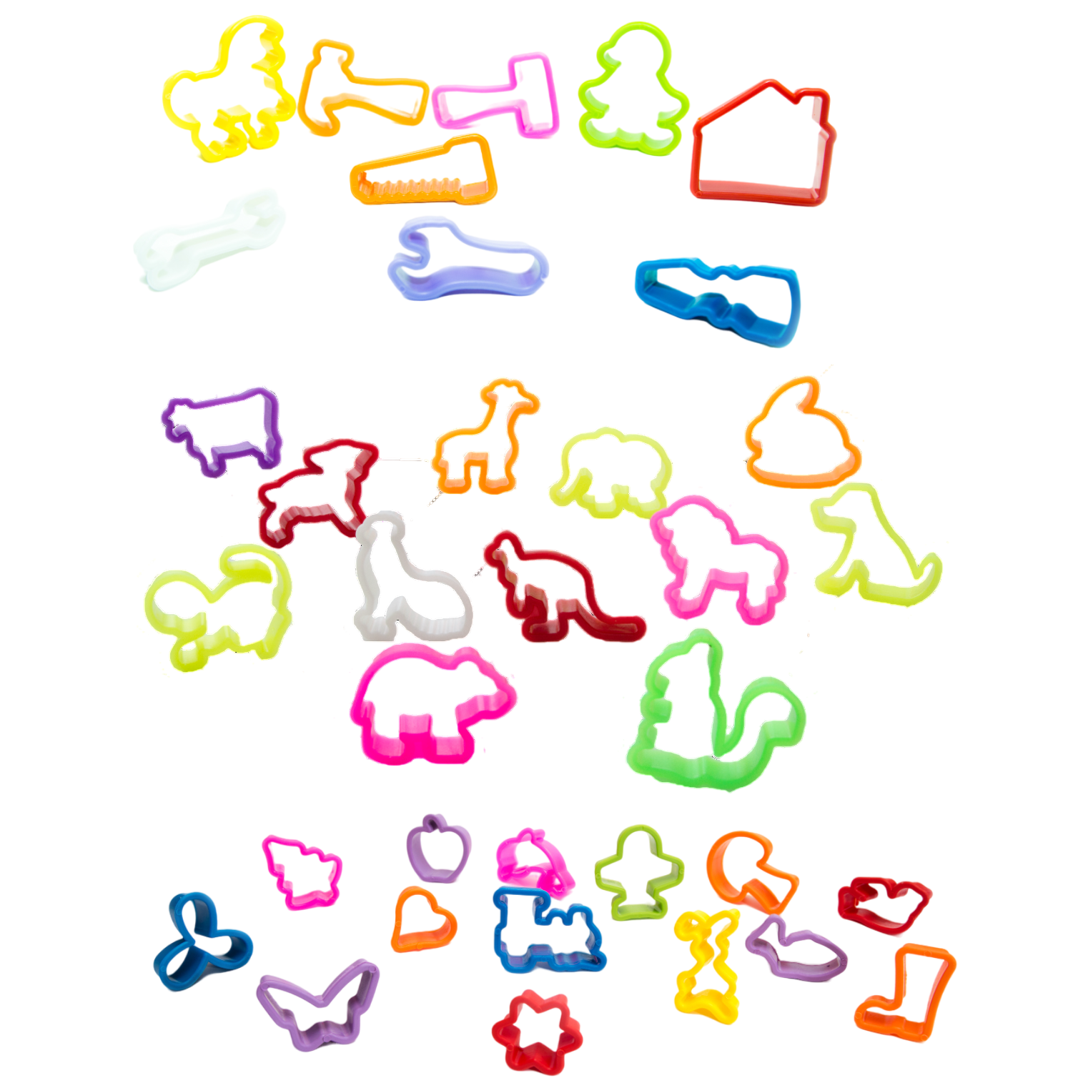 Cortantes con formas para Masitas (Moldes para jugar) Masilina