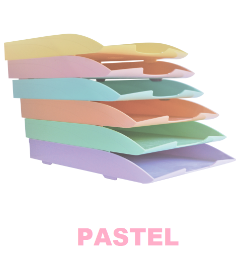 Bandejas Apilables Liggo // Pastel // Oficio X UNIDAD