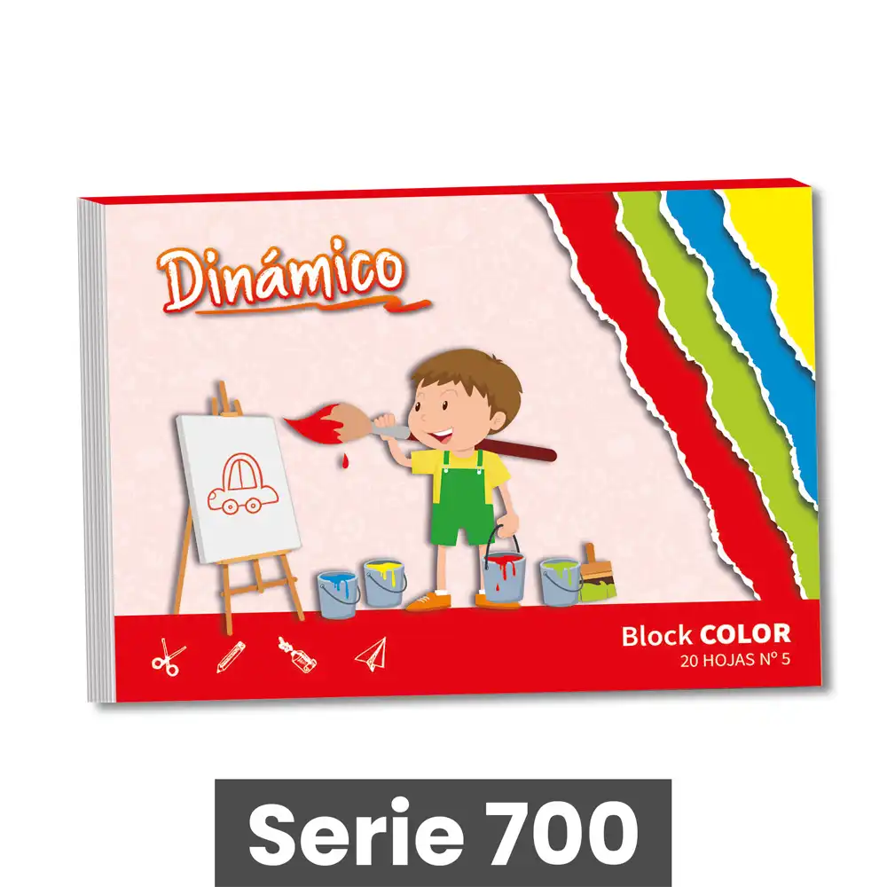 BLOCK DE DIBUJO "EL CAMINO” NUMERO 5 DE COLORES ( 20 / 24 HOJAS)