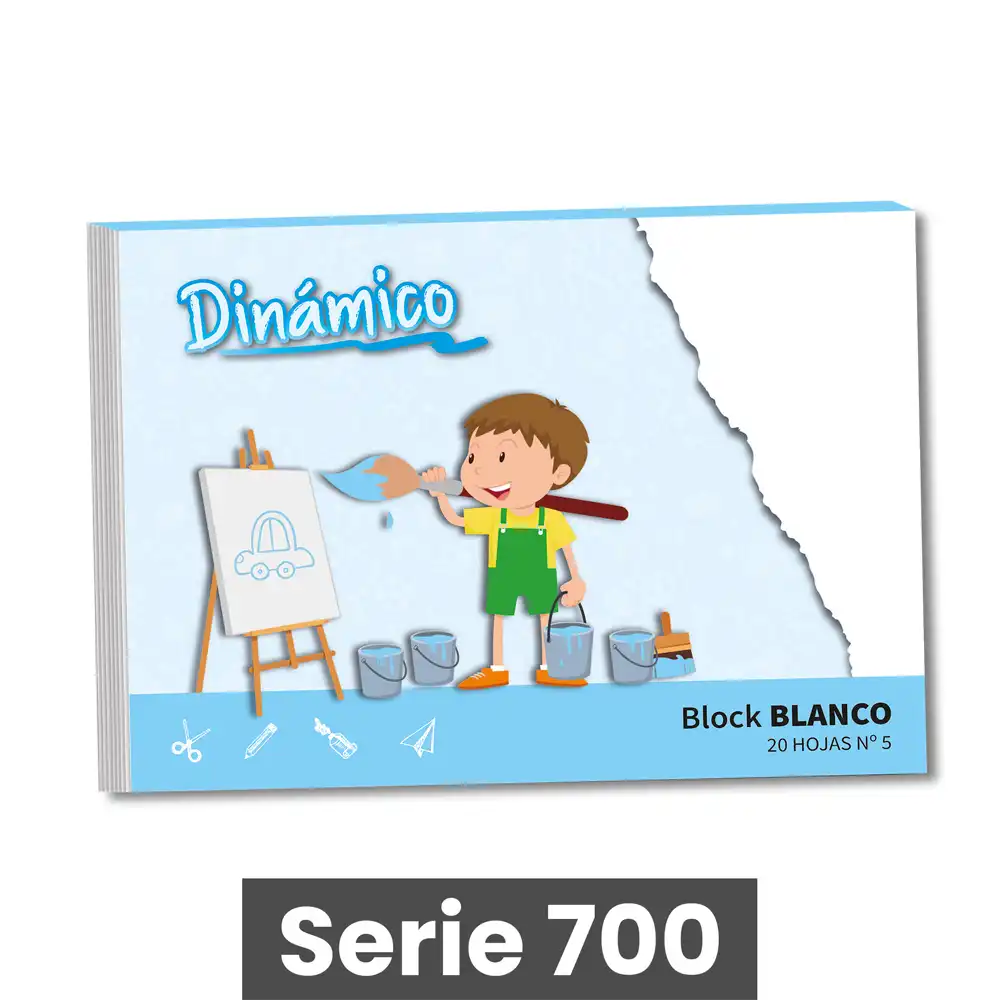 BLOCK DE DIBUJO "Mil28 / Gloria / El Camino” NUMERO 5 BLANCO ( 20 HOJAS)