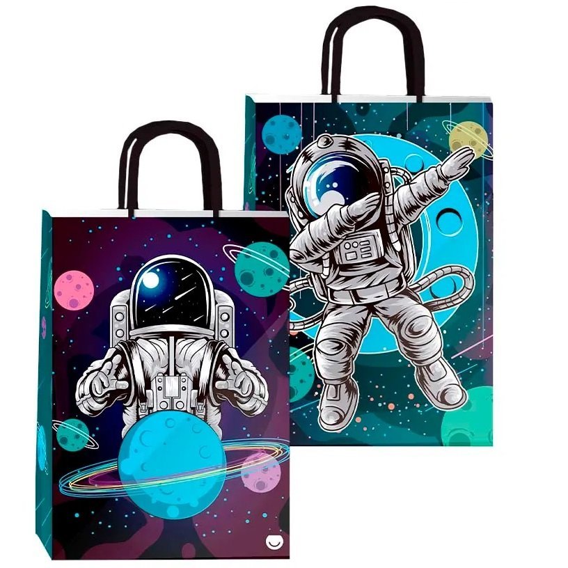 BOLSAS DE REGALO " SPACE " Tamaño 14 x 20