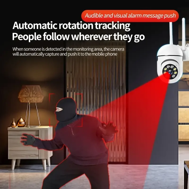 Camara de Seguridad * SMART CAMERA OR 101 * 2 Antenas Inalambrica 360° 5 Mega Pixeles (INTERIOR - EXTERIOR)