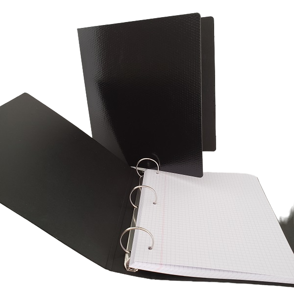 Carpeta Escolar ** FIBRA NEGRA ** 3 anillos ECONOMICA