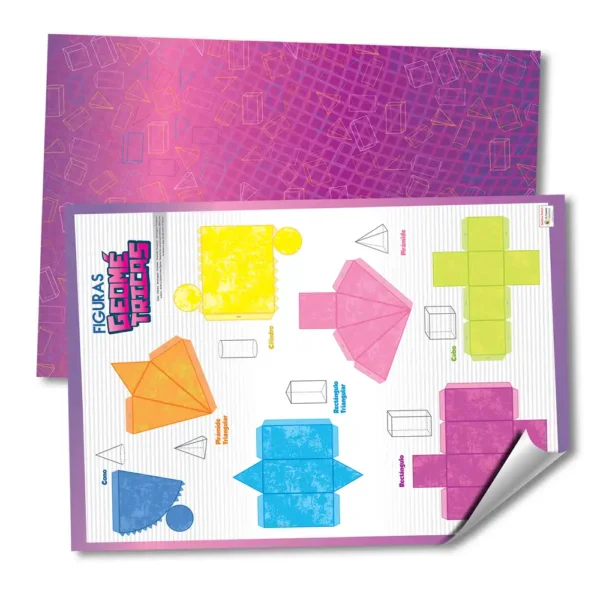CARTULINA CON DISEÑOS "FIGURAS GEOMETRICAS" FANTASIA