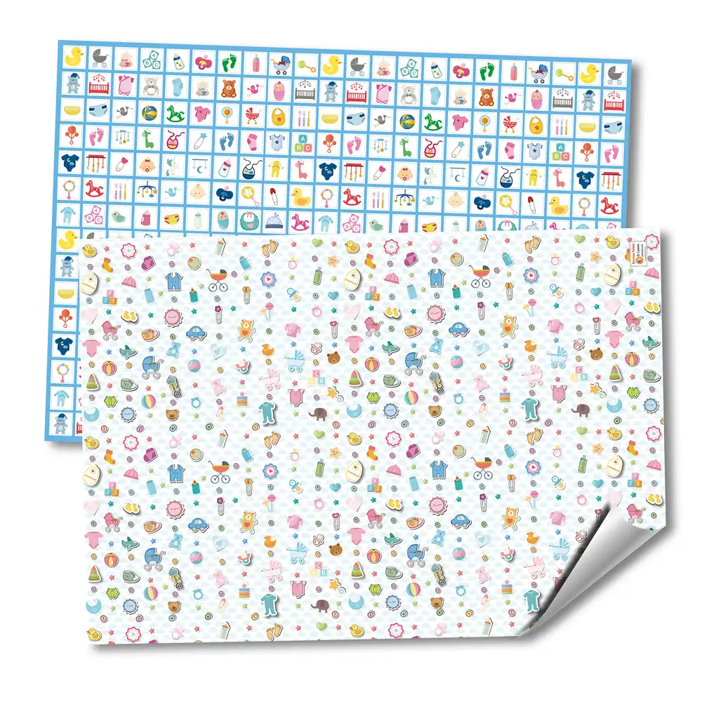 CARTULINA CON DISEÑOS "BABY SHOWER 1" FANTASIA