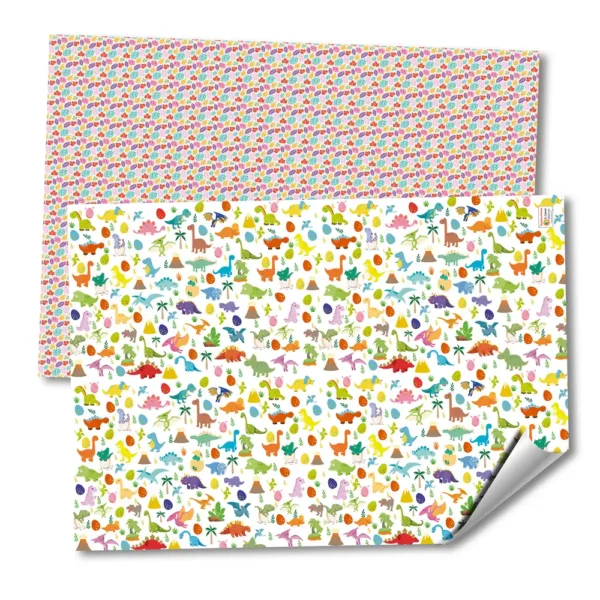 CARTULINA CON DISEÑOS "DINOSAURIOS" FANTASIA