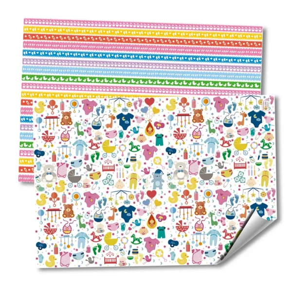 CARTULINA CON DISEÑOS "BABY SHOWER 2" FANTASIA