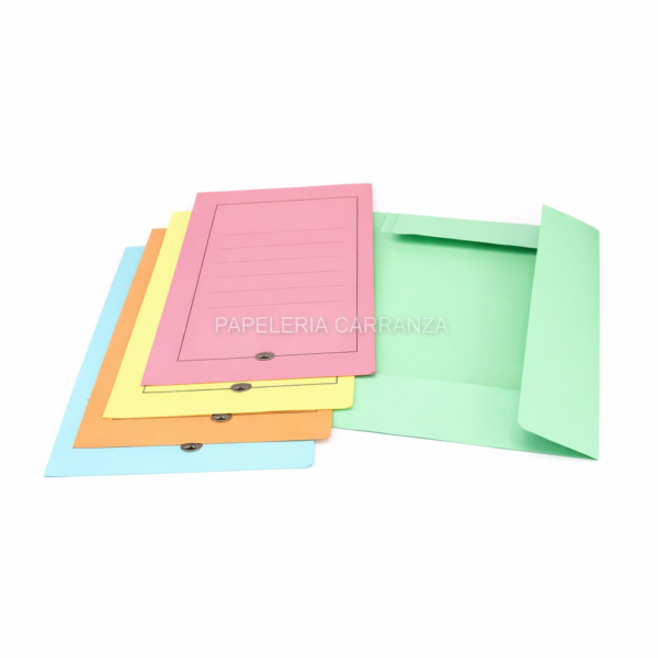 CARPETA 3 SOLAPAS DE CARTULNA OFICIO