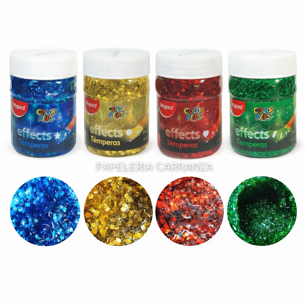 TEMPERAS EN POTE "MAPED EFFECTS " x 250 GR (Brillo)
